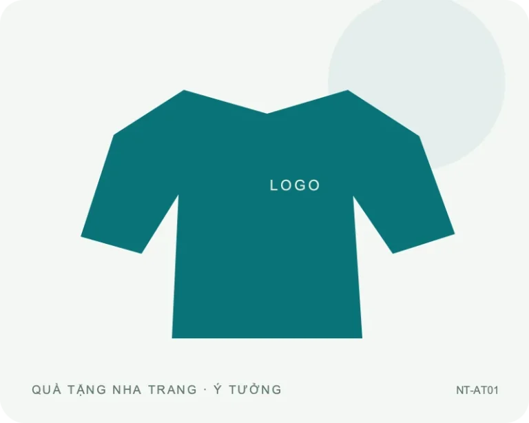 Áo thun cổ tròn — minh họa mẫu quà