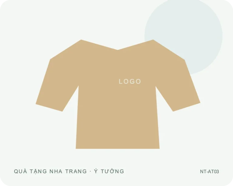 Áo thun dáng thể thao — minh họa mẫu quà