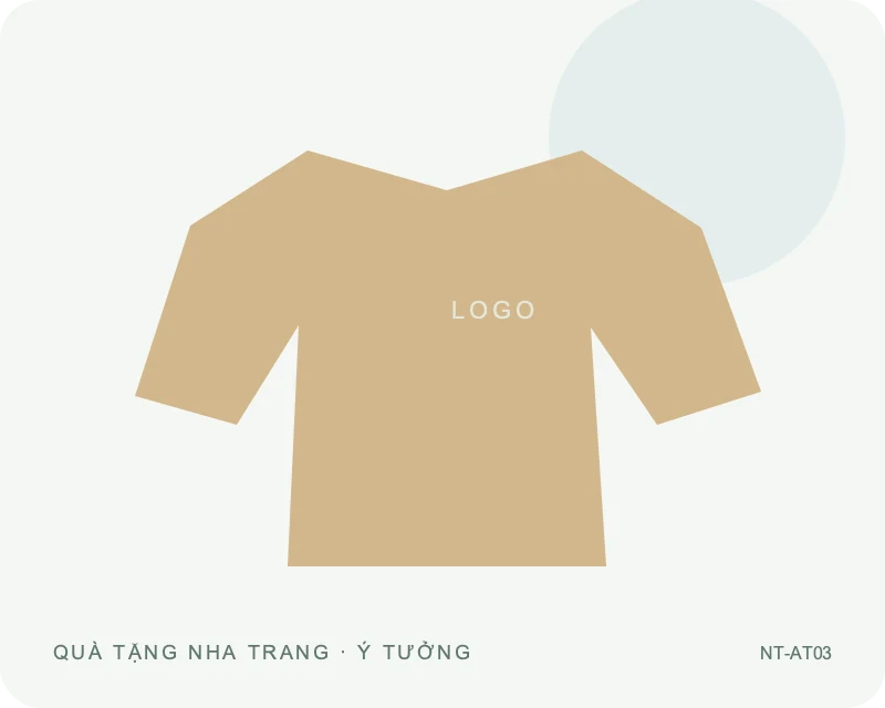 Áo thun dáng thể thao — minh họa mẫu quà
