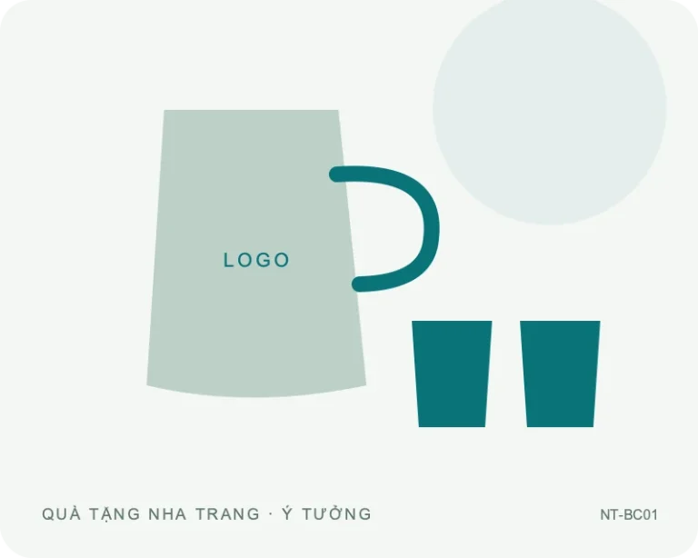 Bộ bình cốc dáng thẳng — minh họa mẫu quà