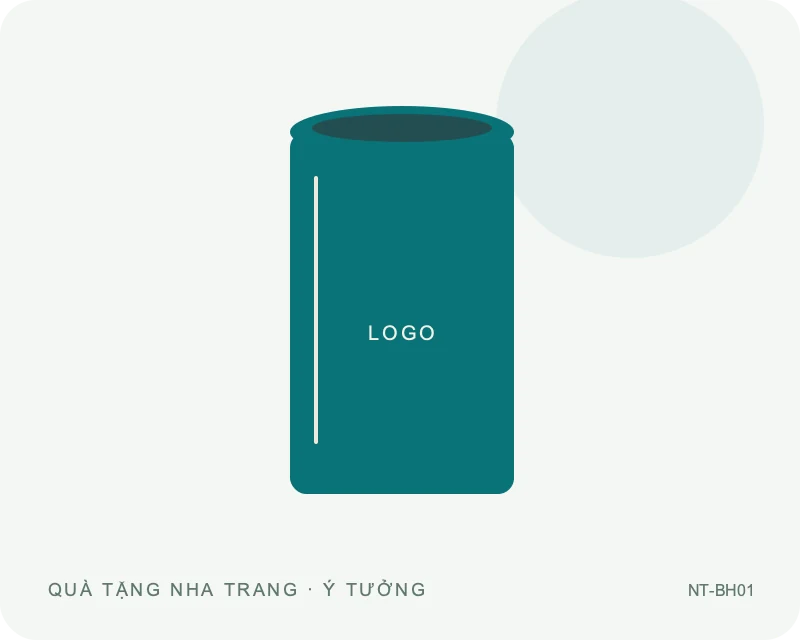 Bình hoa dáng trụ — minh họa mẫu quà