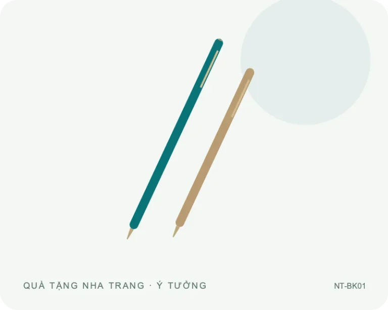 Bút ký nắp rời — minh họa mẫu quà
