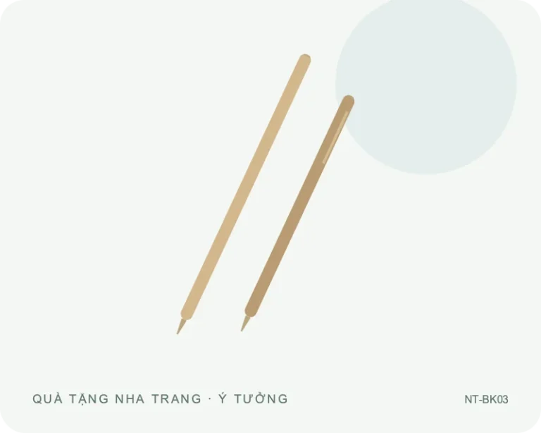 Bút ký xoay — minh họa mẫu quà