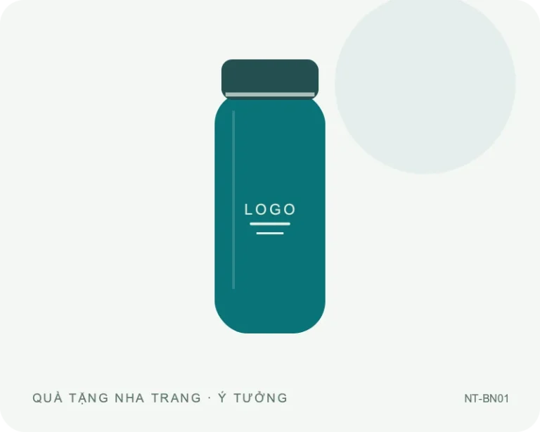 Bình giữ nhiệt nắp vặn — minh họa mẫu quà