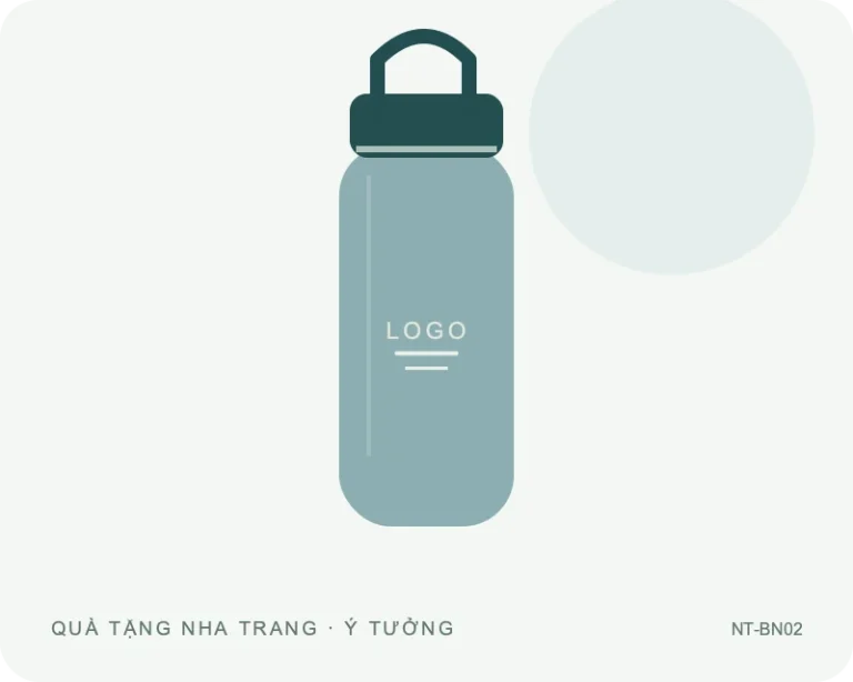 Bình giữ nhiệt có quai xách — minh họa mẫu quà