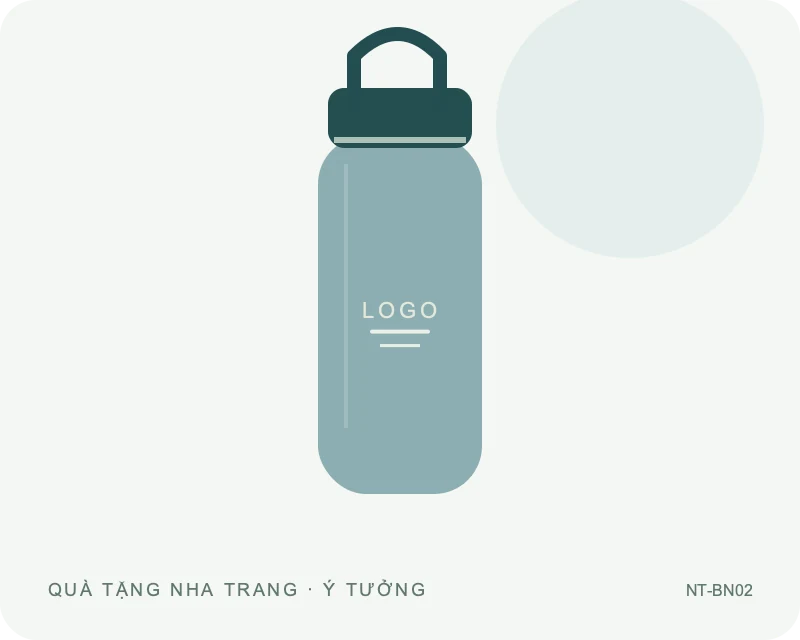 Bình giữ nhiệt có quai xách — minh họa mẫu quà