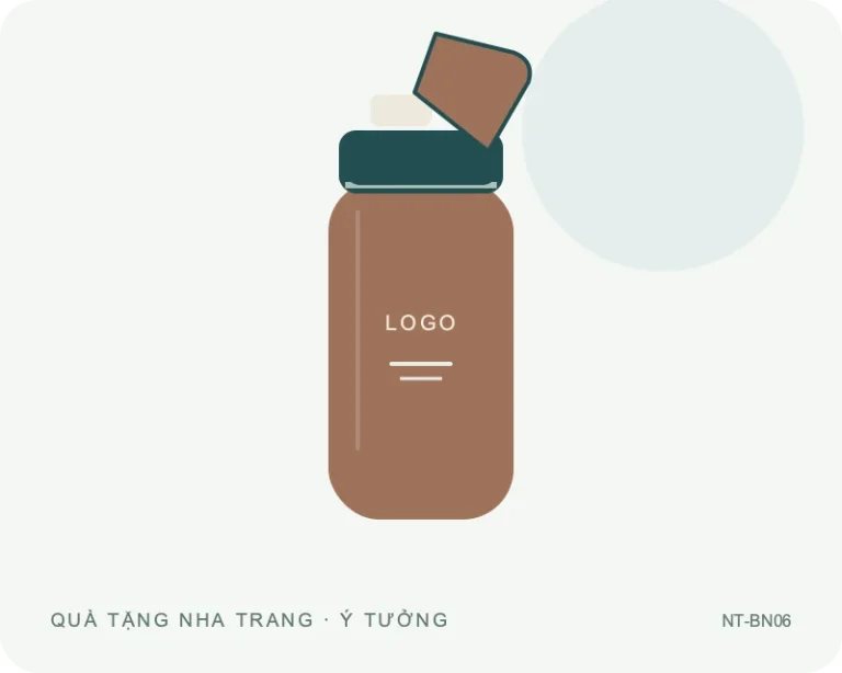 Bình giữ nhiệt nắp bật — minh họa mẫu quà