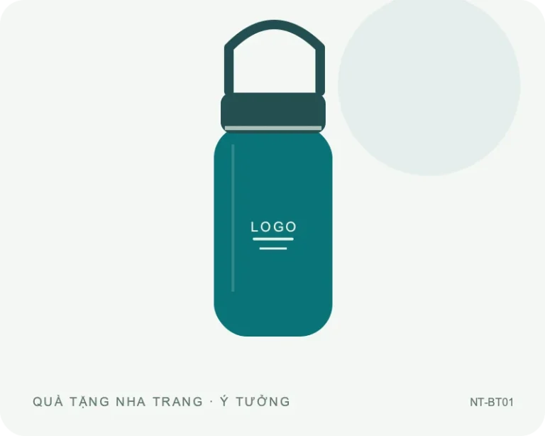 Bình nước thể thao quai xách — minh họa mẫu quà