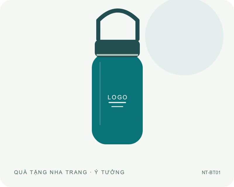 Bình nước thể thao quai xách — minh họa mẫu quà
