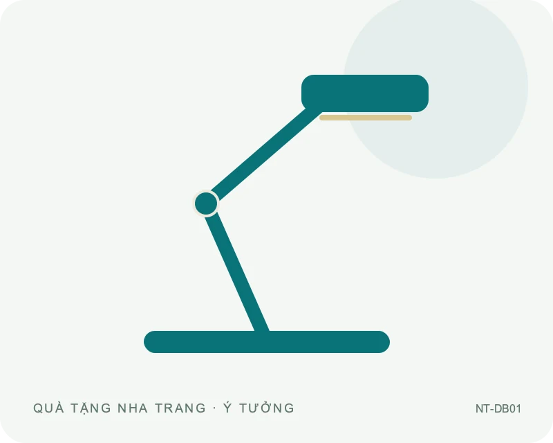 Đèn bàn cần gập — minh họa mẫu quà