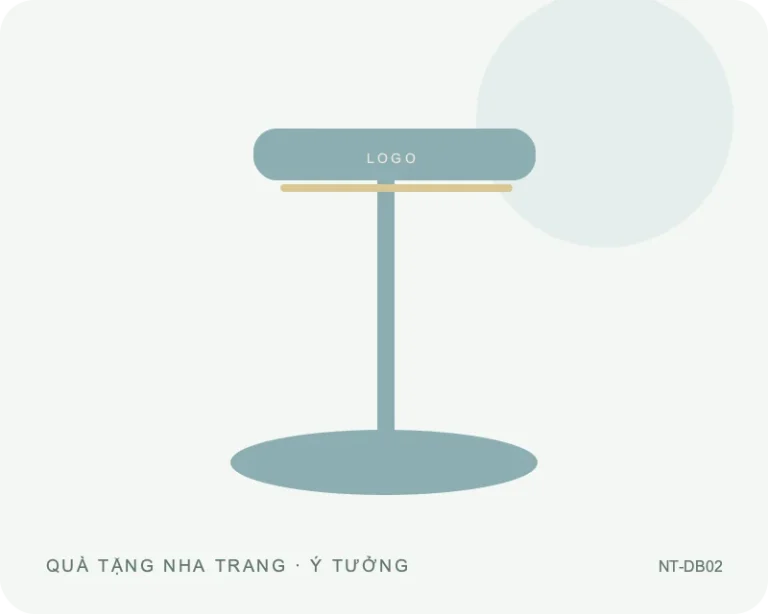 Đèn bàn đế tròn — minh họa mẫu quà