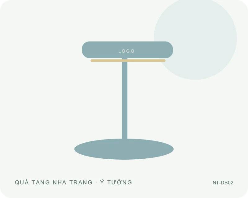 Đèn bàn đế tròn — minh họa mẫu quà