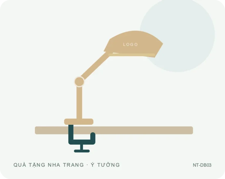 Đèn bàn kẹp bàn — minh họa mẫu quà