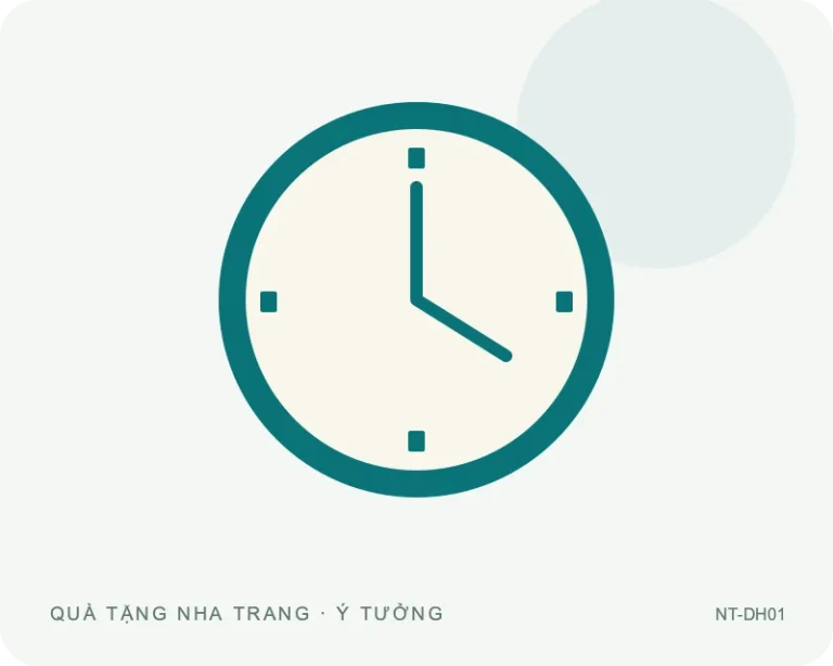 Đồng hồ treo tường mặt tròn — minh họa mẫu quà