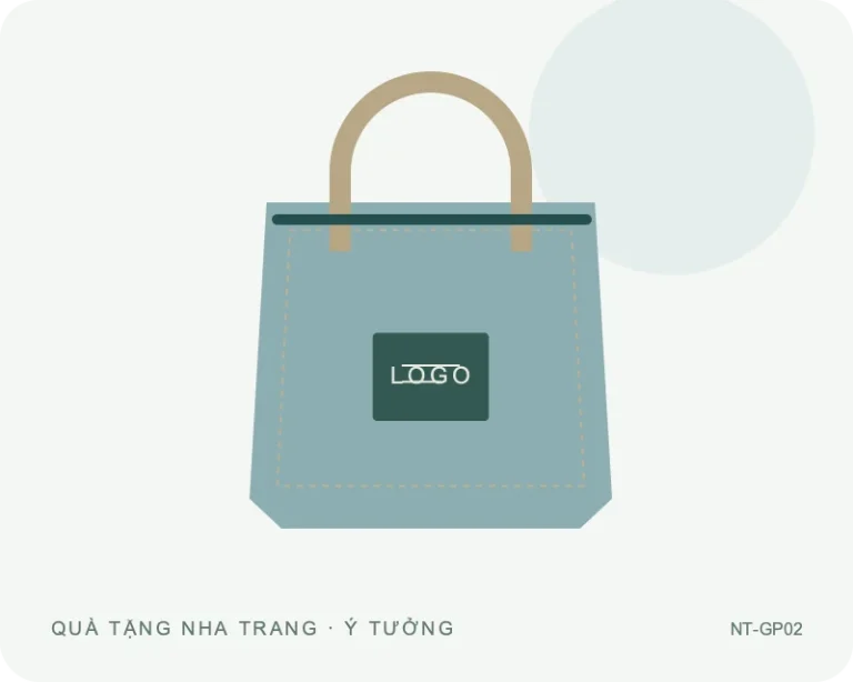 Túi giấy quai gập — minh họa mẫu quà