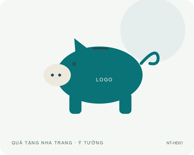 Heo đất dáng tròn — minh họa mẫu quà