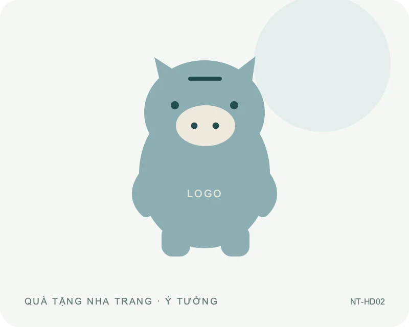 Heo đất dáng đứng — minh họa mẫu quà