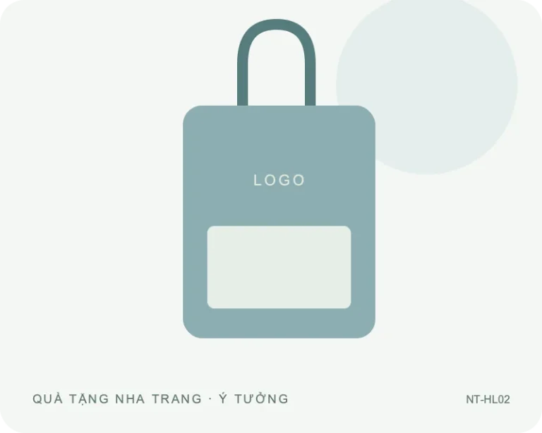 Thẻ hành lý có nắp che — minh họa mẫu quà