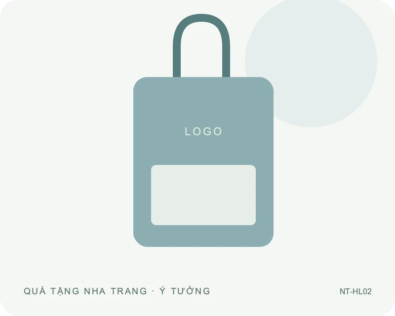 Thẻ hành lý có nắp che — minh họa mẫu quà