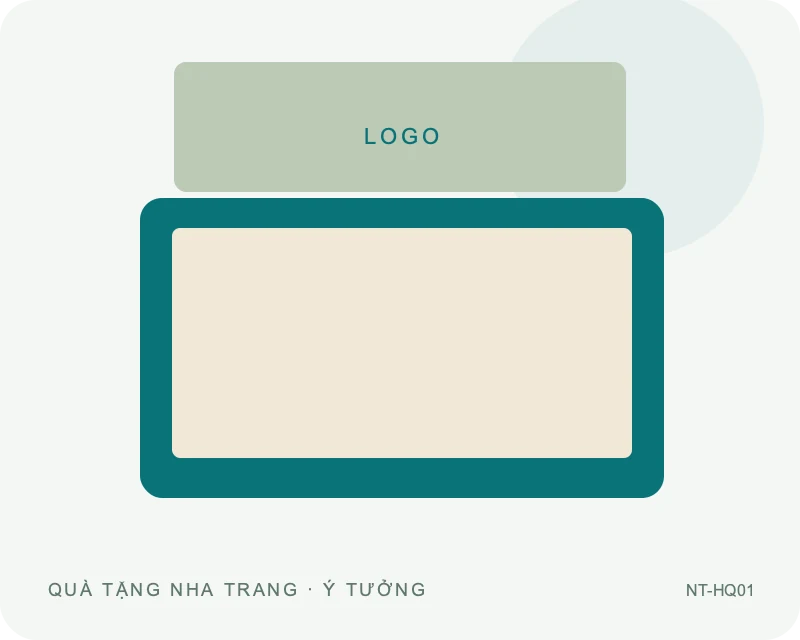 Hộp quà nắp rời — minh họa mẫu quà