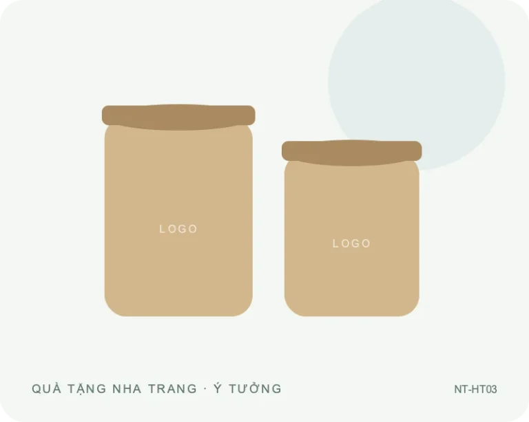 Bộ hai hũ đựng trà — minh họa mẫu quà