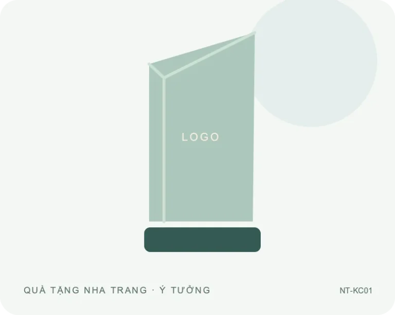Kỷ niệm chương dáng đứng — minh họa mẫu quà