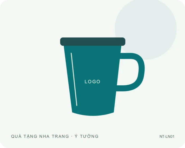 Ly giữ nhiệt có quai — minh họa mẫu quà