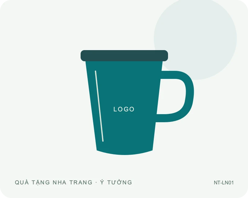 Ly giữ nhiệt có quai — minh họa mẫu quà