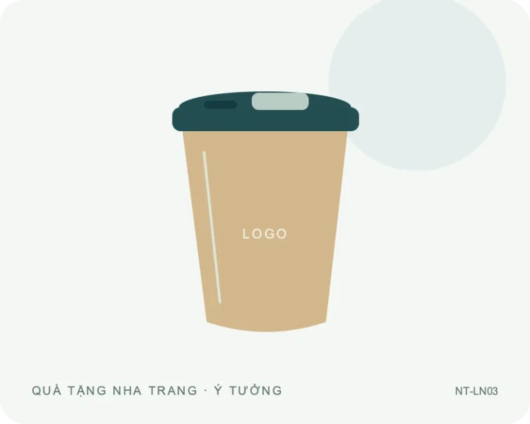 Ly giữ nhiệt nắp trượt — minh họa mẫu quà