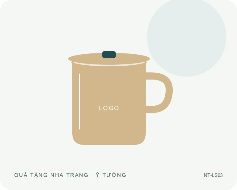 Ly sứ kèm nắp — minh họa mẫu quà
