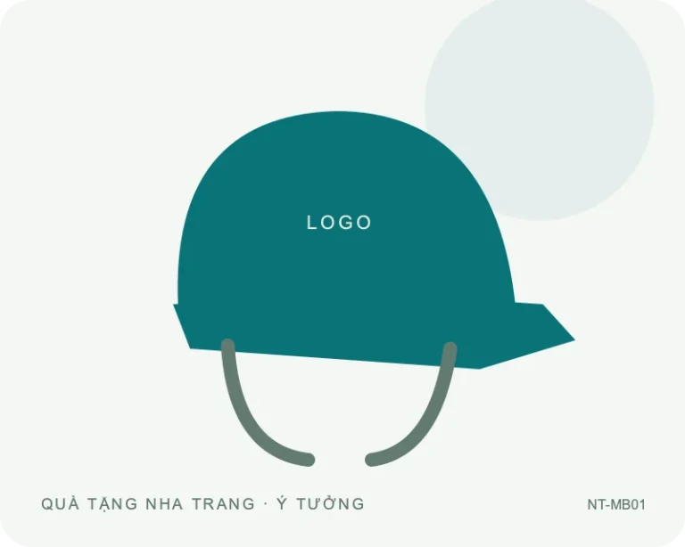 Mũ bảo hiểm dáng nửa đầu — minh họa mẫu quà