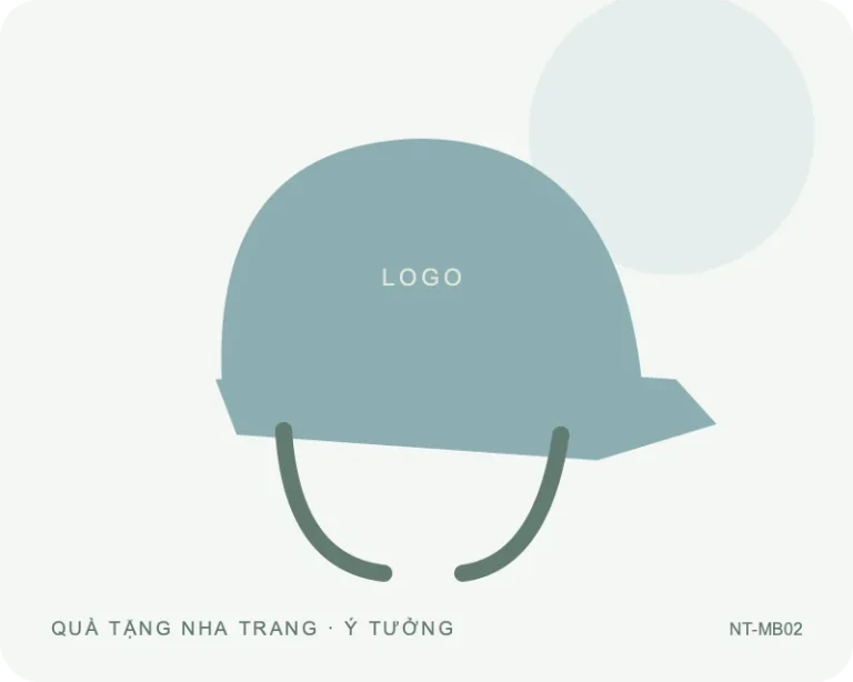 Mũ bảo hiểm dáng ba phần tư — minh họa mẫu quà