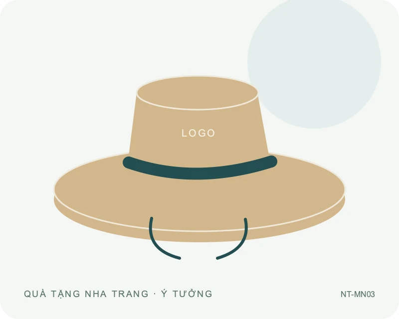 Mũ vành rộng — minh họa mẫu quà