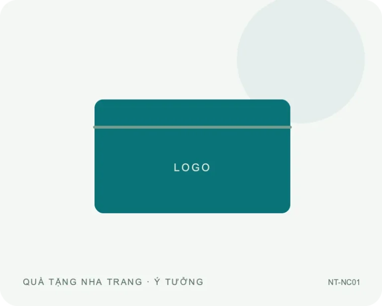 Hộp đựng danh thiếp nắp gập — minh họa mẫu quà