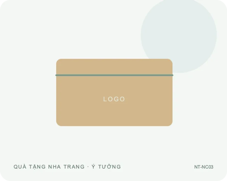 Hộp đựng danh thiếp để bàn — minh họa mẫu quà