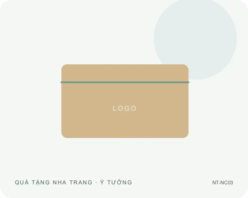 Hộp đựng danh thiếp để bàn — minh họa mẫu quà