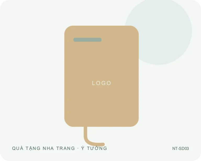 Sạc dự phòng dáng đứng — minh họa mẫu quà