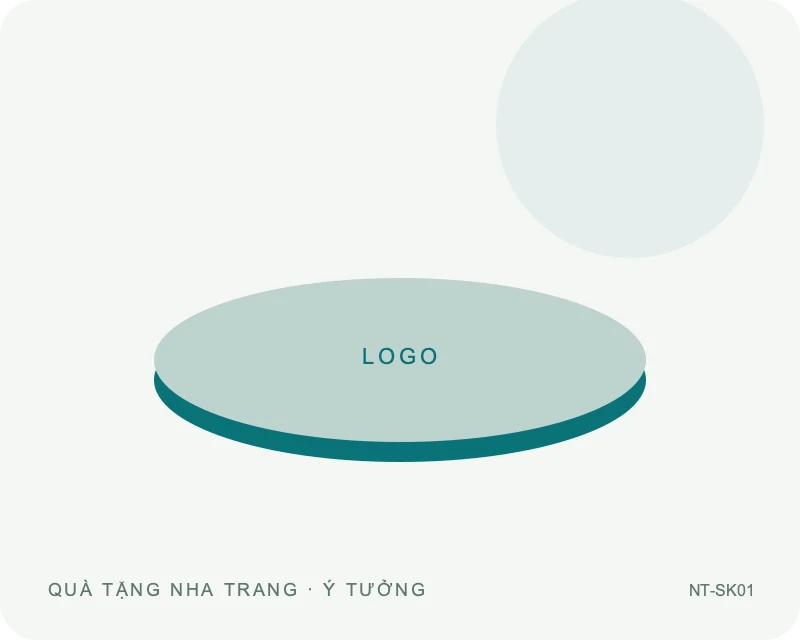 Sạc không dây đế tròn — minh họa mẫu quà