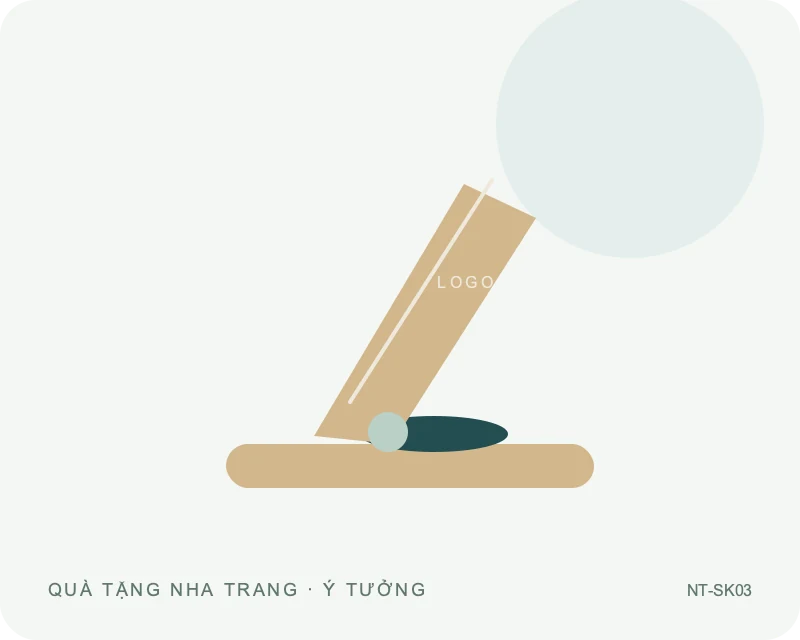 Sạc không dây gập gọn — minh họa mẫu quà