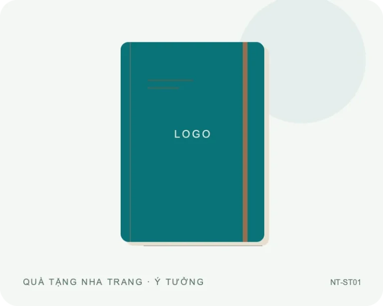 Sổ tay bìa gập — minh họa mẫu quà