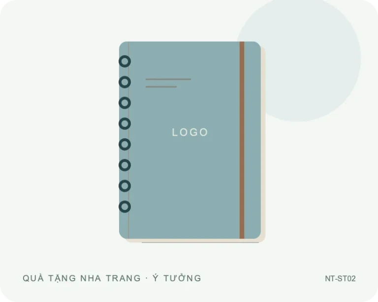 Sổ tay gáy xoắn — minh họa mẫu quà