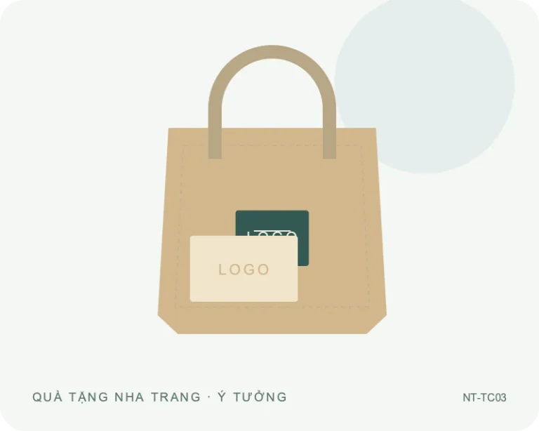 Túi vải bố có đáy — minh họa mẫu quà