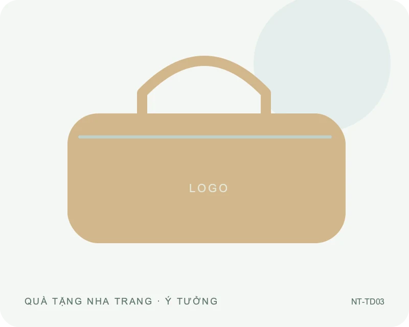 Túi du lịch gấp gọn — minh họa mẫu quà