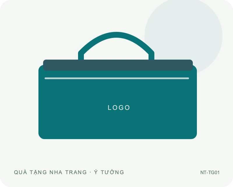 Túi giữ nhiệt dáng hộp — minh họa mẫu quà