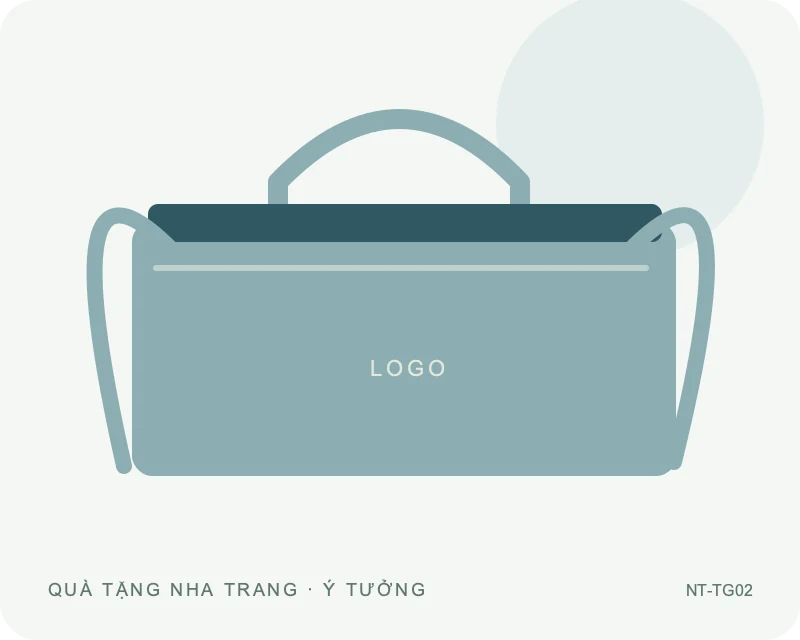 Túi giữ nhiệt dáng xách — minh họa mẫu quà