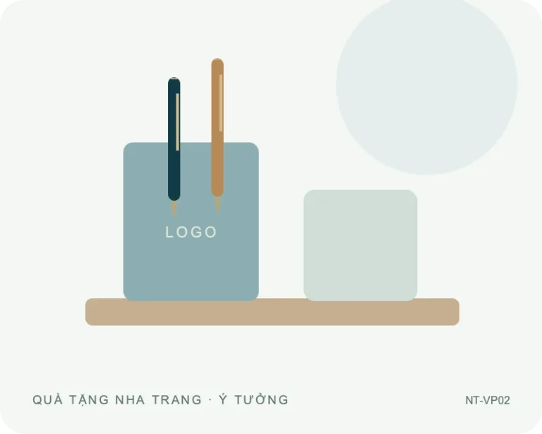 Bộ để bàn văn phòng khay nhiều ngăn — minh họa mẫu quà