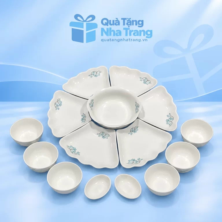 Bộ bát đĩa Mặt Trời 15 món Minh Châu