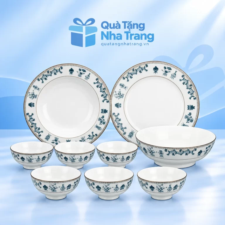 Bộ đồ ăn Jasmine Tứ Quý 9 món