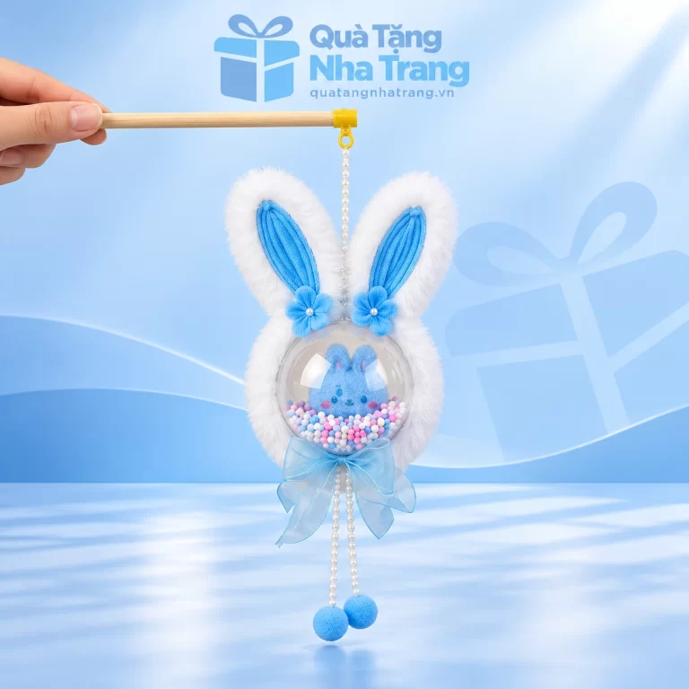 Lồng đèn thỏ tai dài có nơ