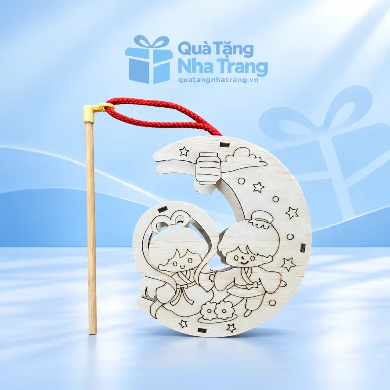 Lồng đèn tự tô trăng Chú Cuội – chị Hằng